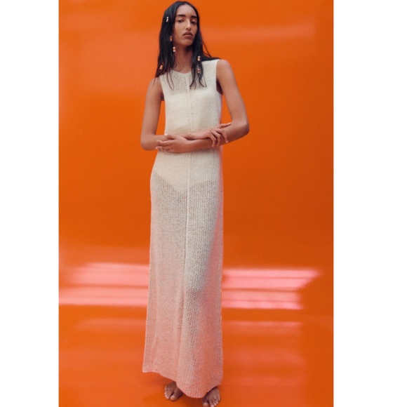 Zara Long Knit Dress NWT - Picture 4 of 12